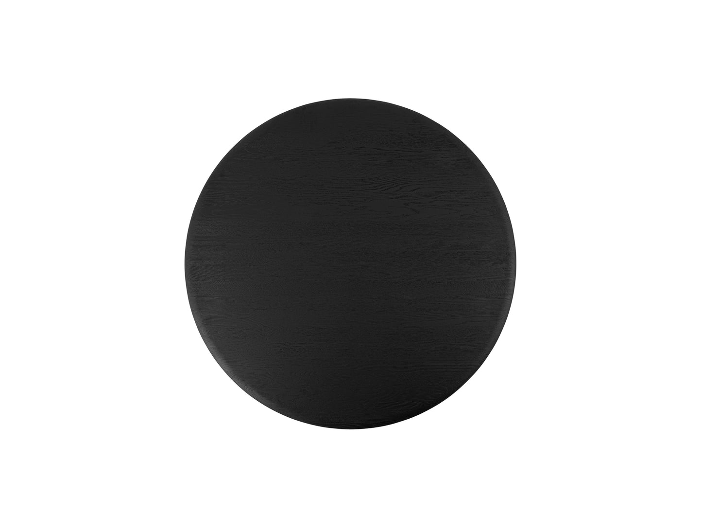 Slab Round Dining Table by Tom Dixon - 120 cm / Black Lacquered Oak