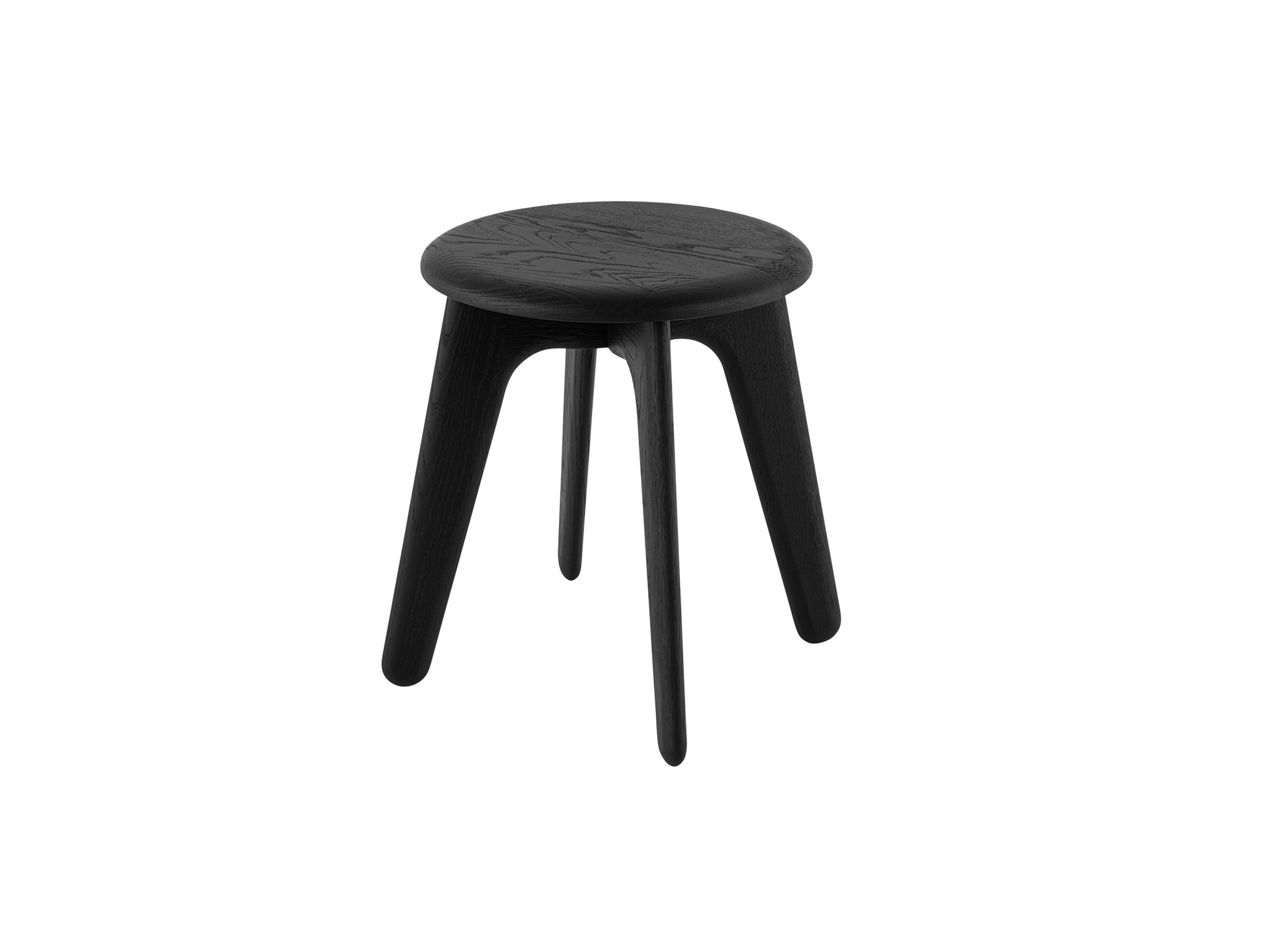 Slab Stool by Tom Dixon - Black Lacquered Oak