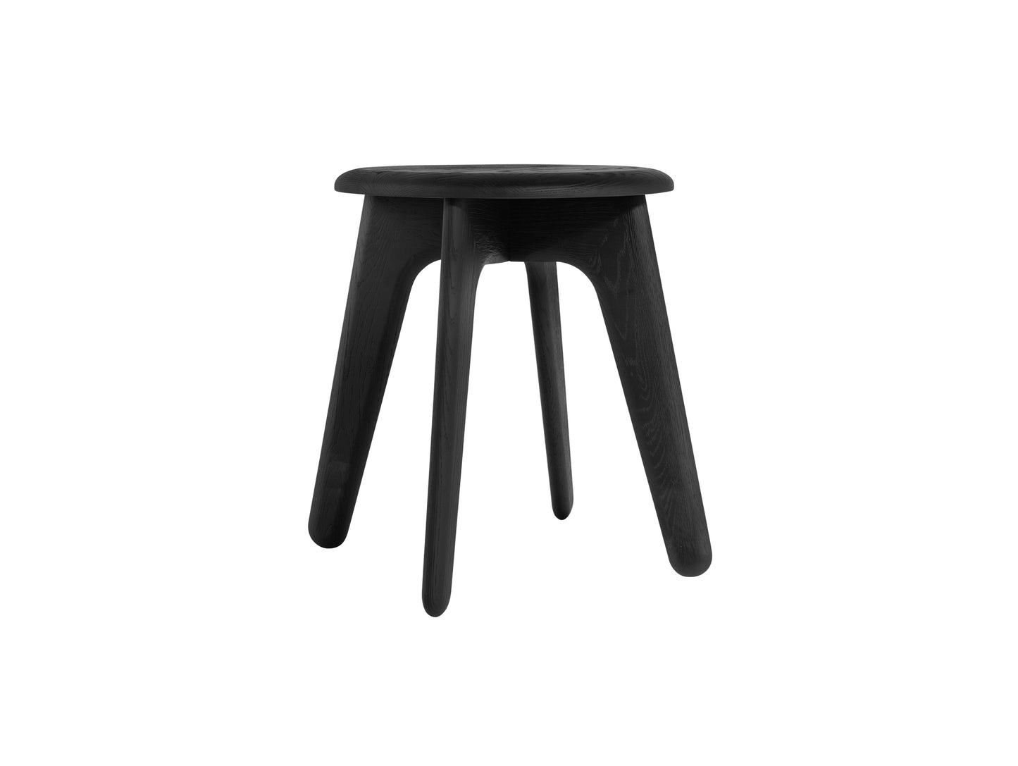 Slab Stool by Tom Dixon - Black Lacquered Oak