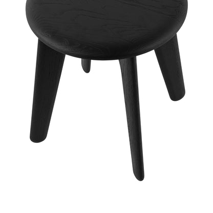 Slab Stool by Tom Dixon - Black Lacquered Oak