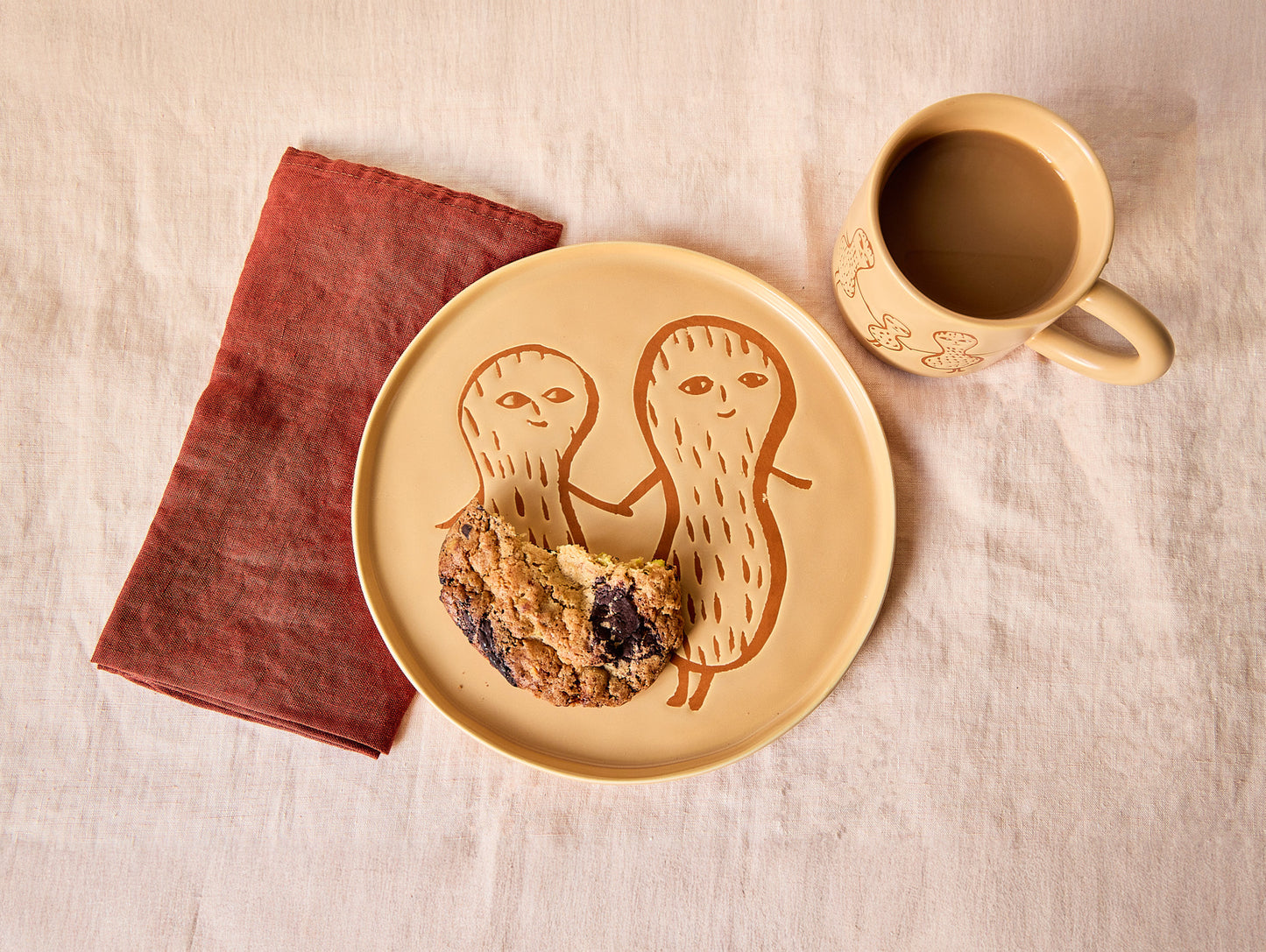 Peanut Side Plate by Donna Wilson