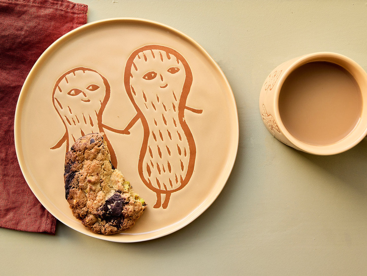 Peanut Side Plate by Donna Wilson