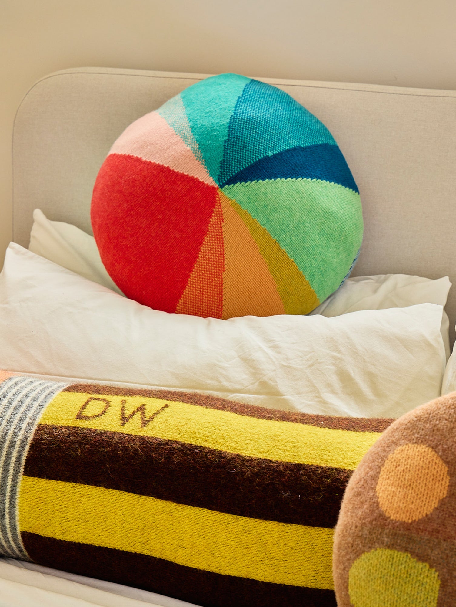 Pie Chart Shaped Floor Cushion by Donna Wilson