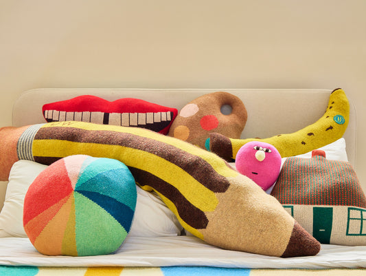 Pie Chart Shaped Floor Cushion by Donna Wilson