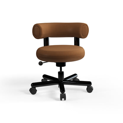 Fat Work Office Chair by Tom Dixon - Cognac Leather