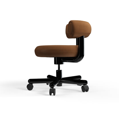 Fat Work Office Chair by Tom Dixon - Cognac Leather