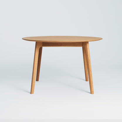 Salon Extendable Table - Round by Ro Collection - Oiled Oak / Length: 120 cm (Without Extension Plates)