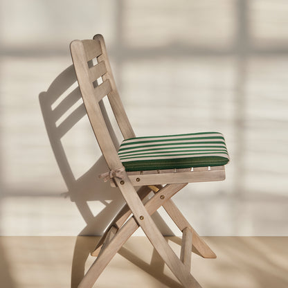 Selandia Chair Seat Cushion by Fritz Hansen - Light Apricot / Dark Green 