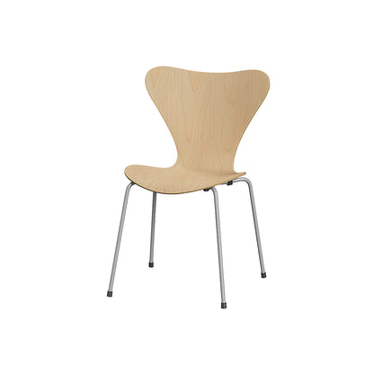 Series 7 Dining Chair (Clear Lacquered Wood) by Fritz Hanse - Maple / Nine Grey Steel