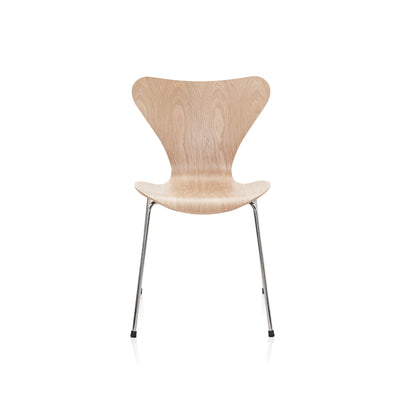 Series 7 Dining Chair (Clear Lacquered Wood) by Fritz Hanse - Oak / Chromed Steel