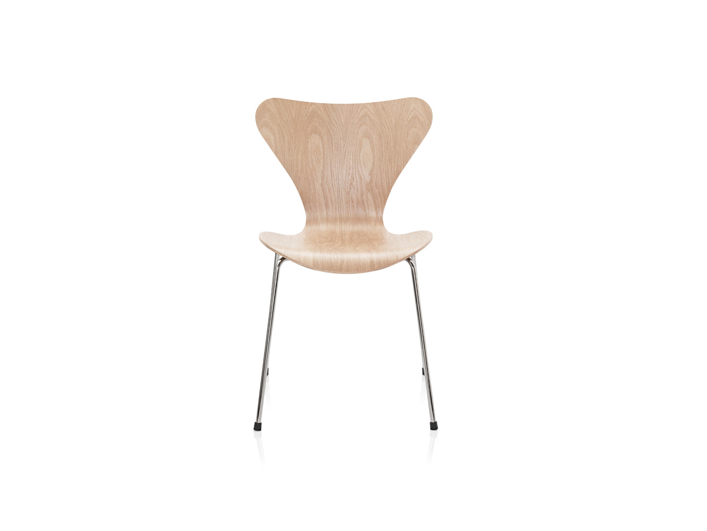 Series 7 Dining Chair (Clear Lacquered Wood) by Fritz Hanse - Oak / Chromed Steel