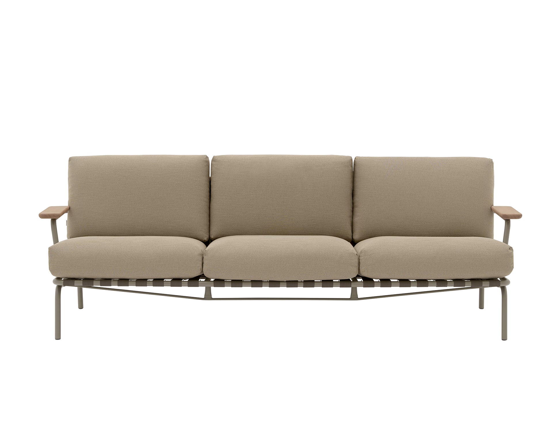 Settle 3-Seater Sofa by Muuto / Taupe Frame / Ribbed Weave 05