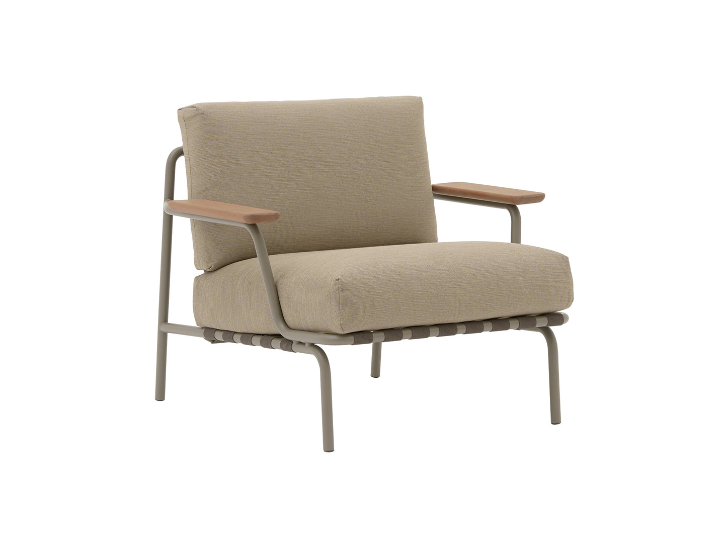 Settle Lounge Chair by Muuto - Taupe Frame / Ribbed Weave 05