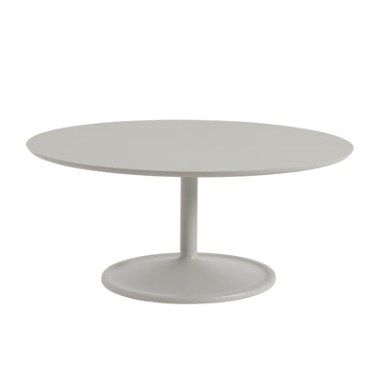 Soft Coffee Table by Muuto - D95/H42/ Grey Linoleum Top / Grey Aluminium Base