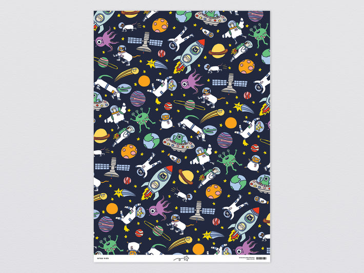 'Space' Wrapping Paper by Wrap
