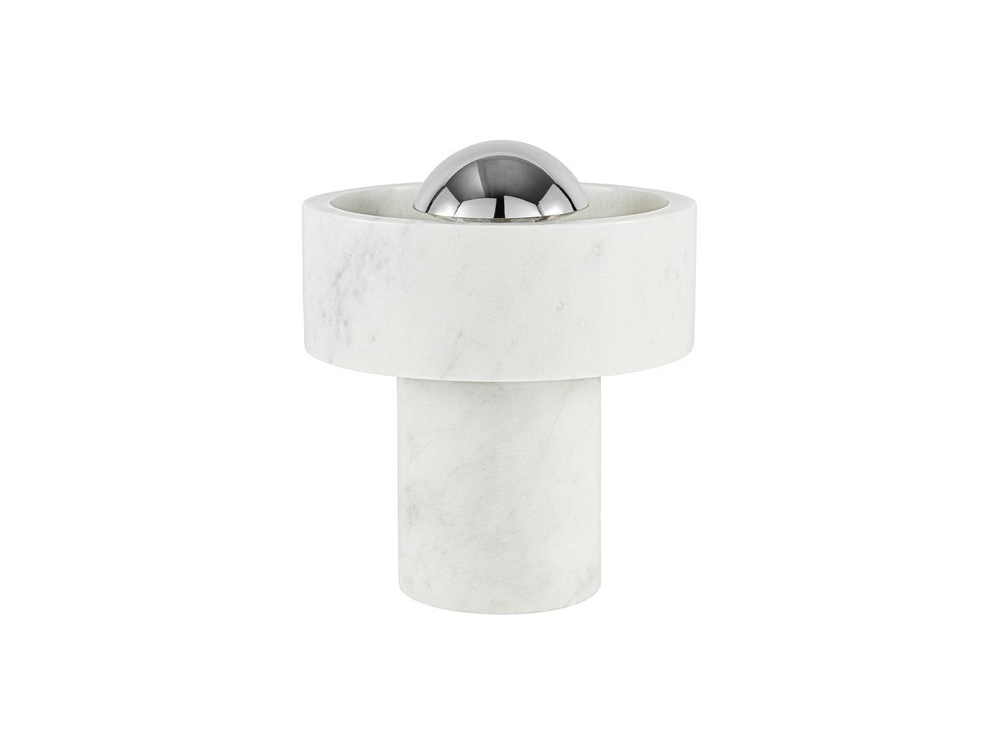 Stone LED Portable Lamp by Tom Dixon - Silver