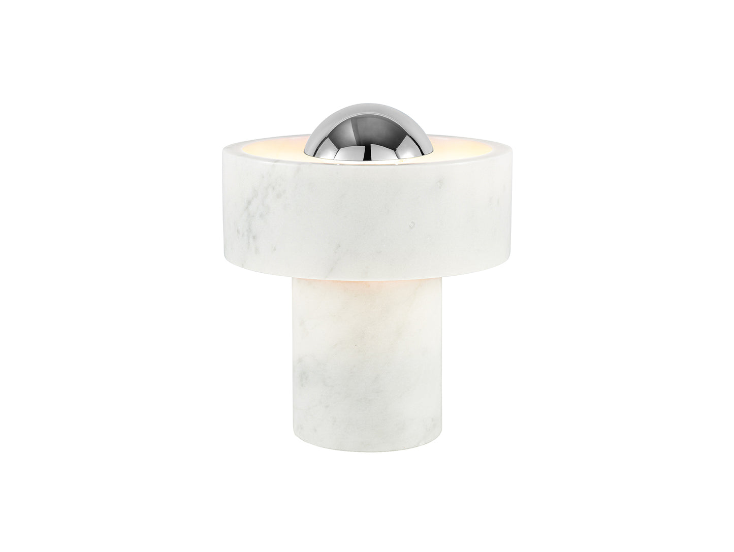 Stone LED Portable Lamp by Tom Dixon - Silver