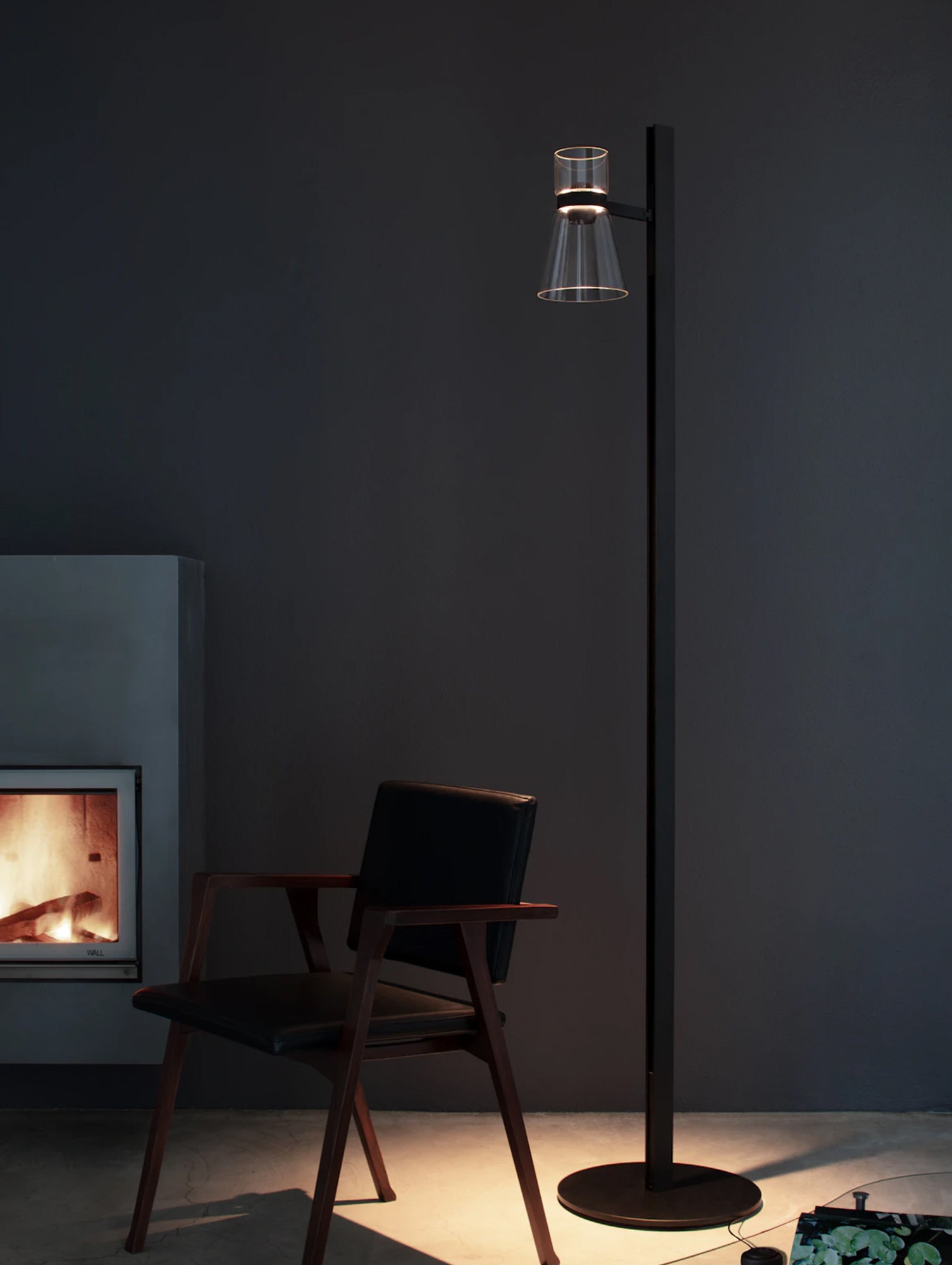 Nocturne Floor 1 Lamp by Flos - Cone / Black
