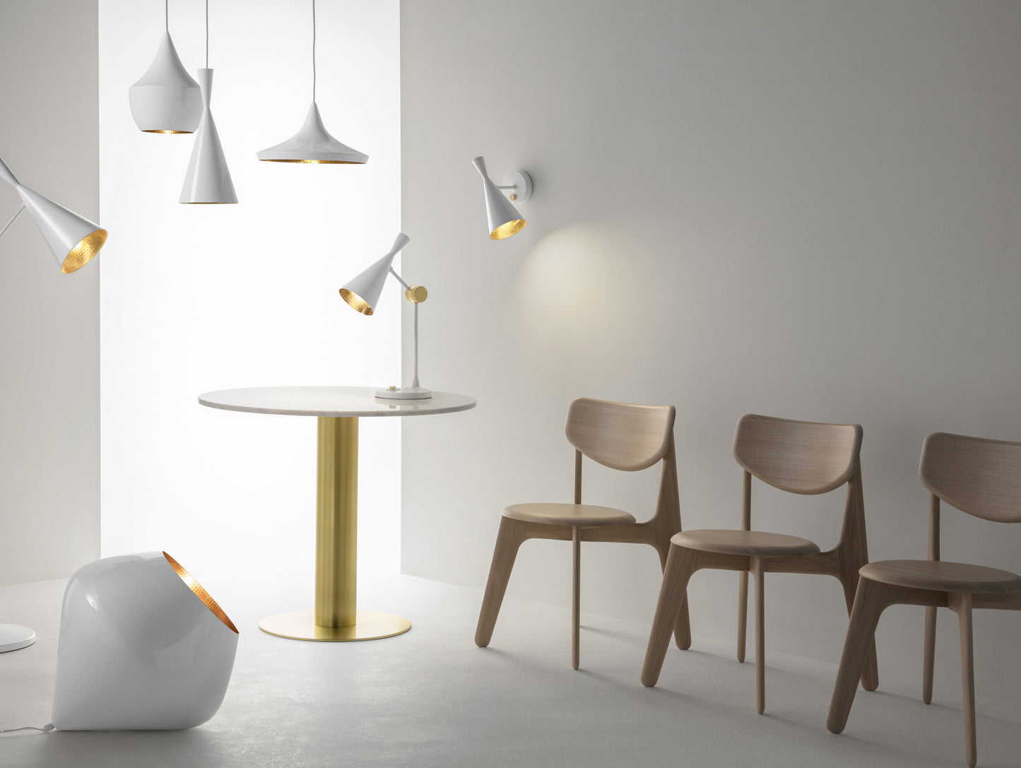 Slab Dining Chair by Tom Dixon - Lacquered Oak