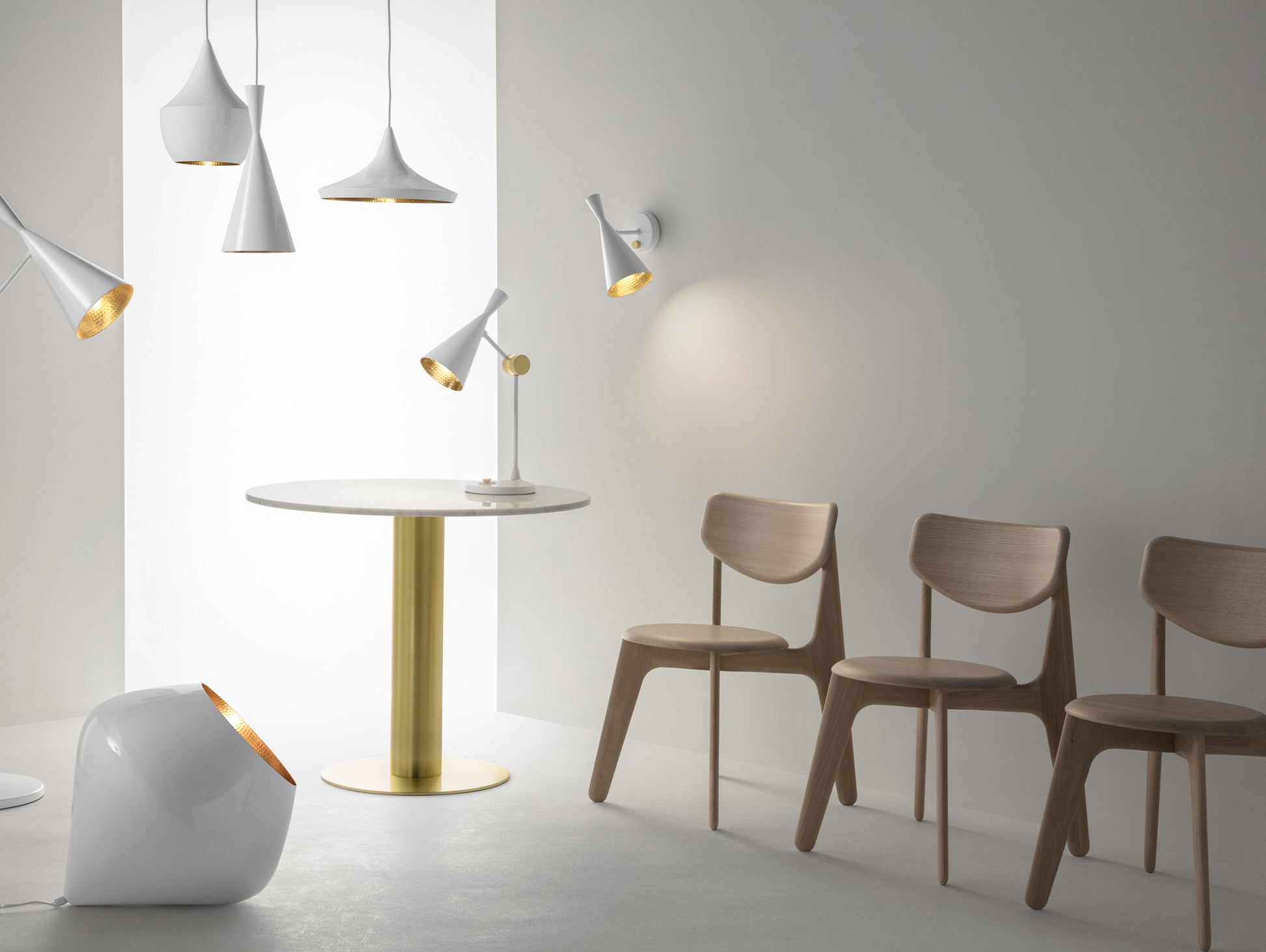 Slab Dining Chair by Tom Dixon - Lacquered Oak