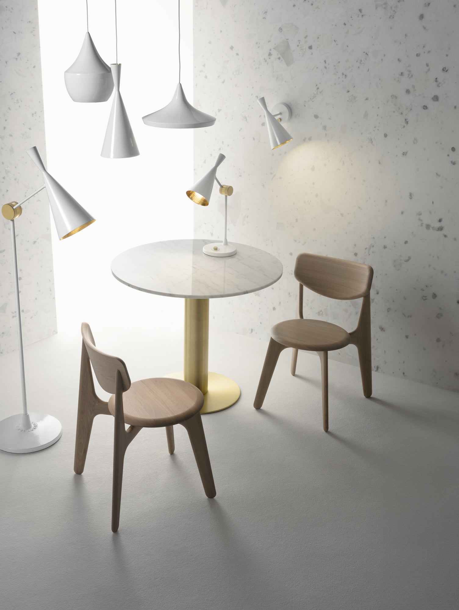 Slab Dining Chair by Tom Dixon - Lacquered Oak