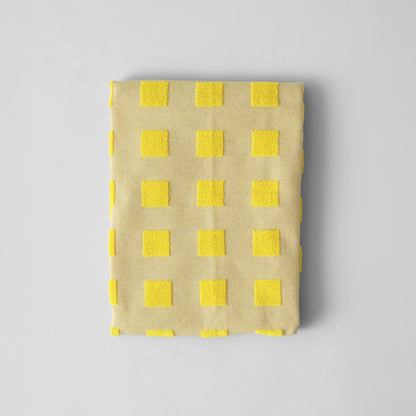 Squares Yellow/Oat Tea Towel by Wrap