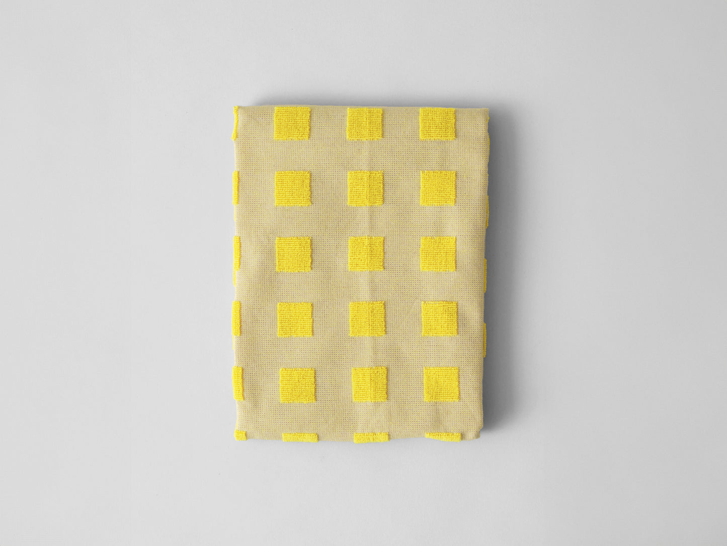 Squares Yellow/Oat Tea Towel by Wrap