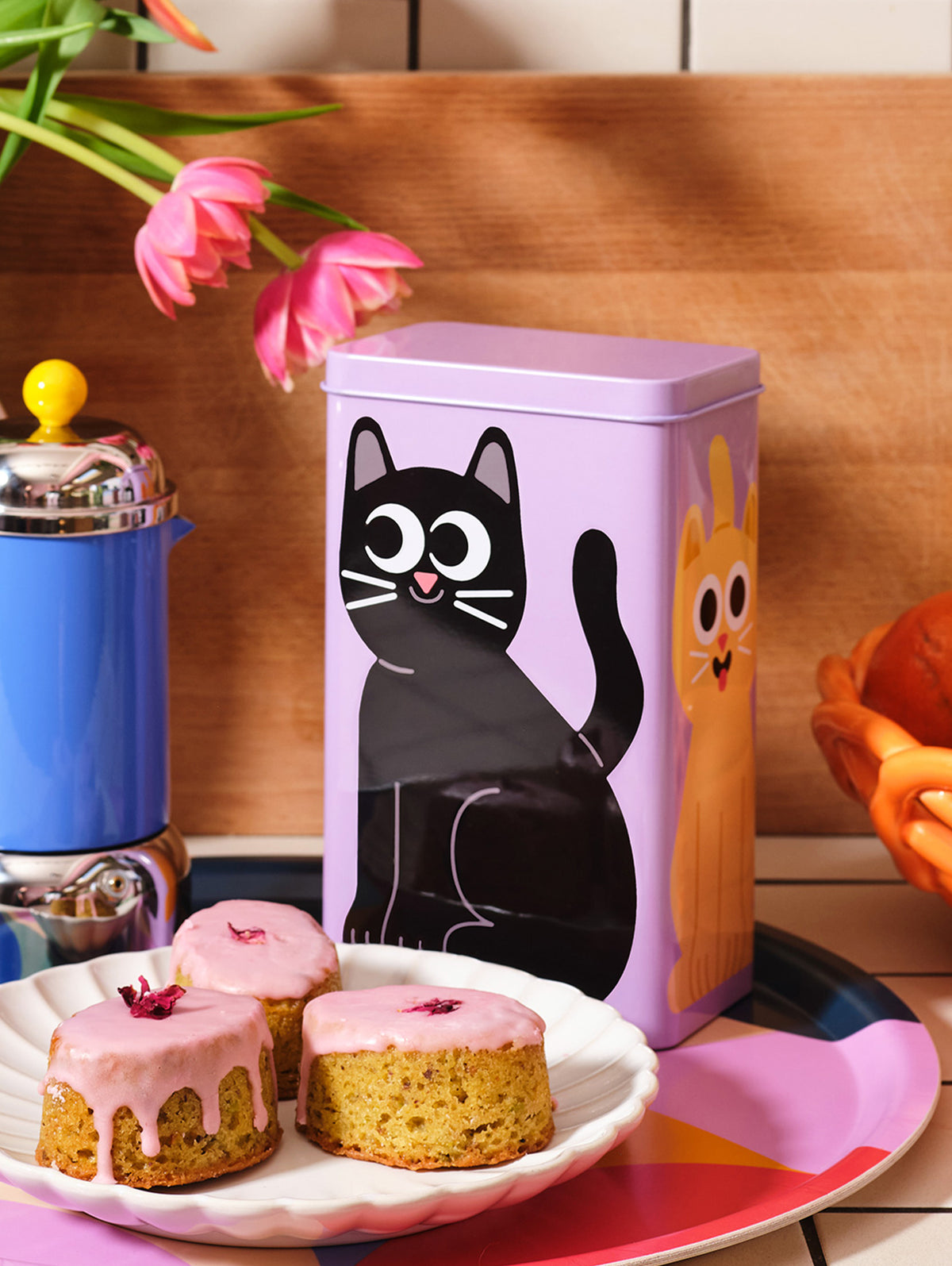 Cat Coffee Tin by Wrap
