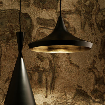Beat Wide LED Pendant Light by Tom Dixon - Black