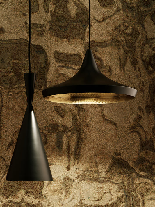 Beat Wide LED Pendant Light by Tom Dixon - Black