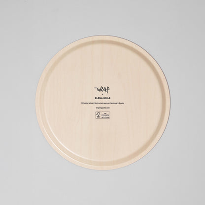 Cherries Small Round Serving Tray by Wrap