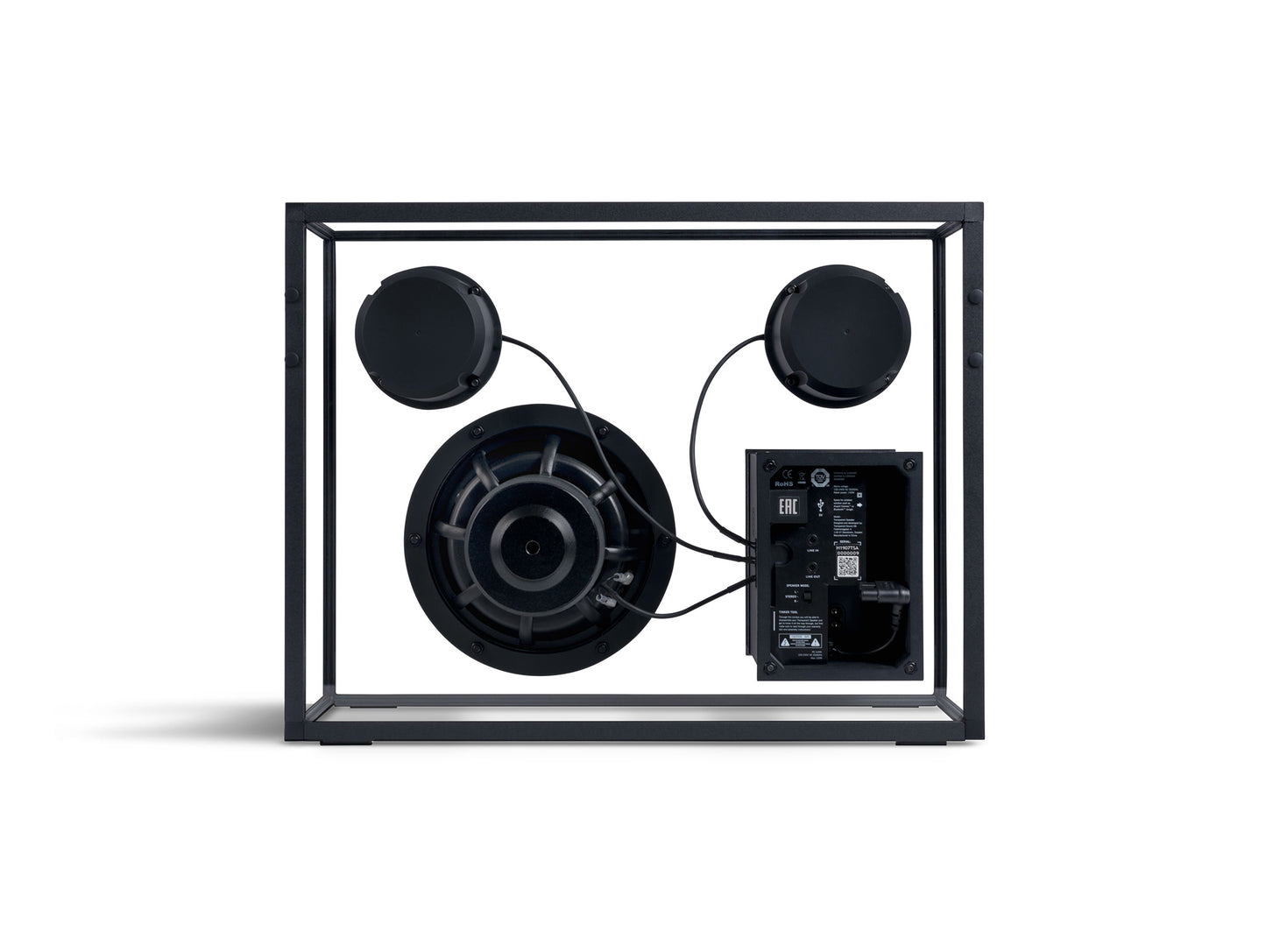 Large Transparent Speaker by Transparent - Black