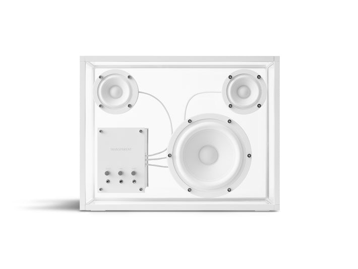 Large Transparent Speaker by Transparent - White