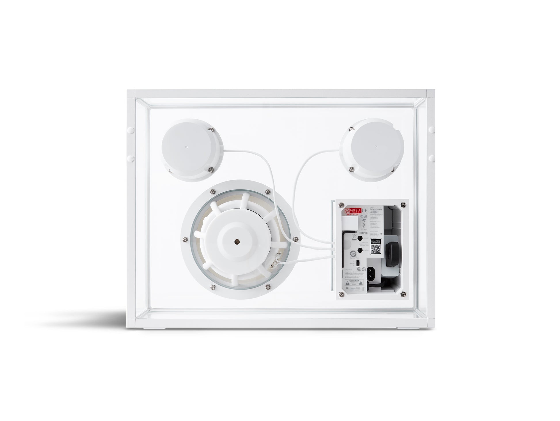 Large Transparent Speaker by Transparent - White