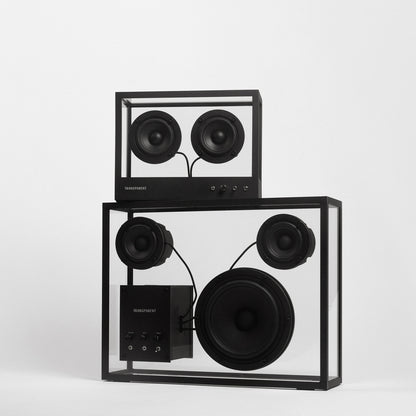 Large Transparent Speaker by Transparent - Black