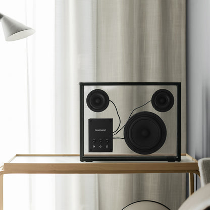 Large Transparent Speaker by Transparent - Black