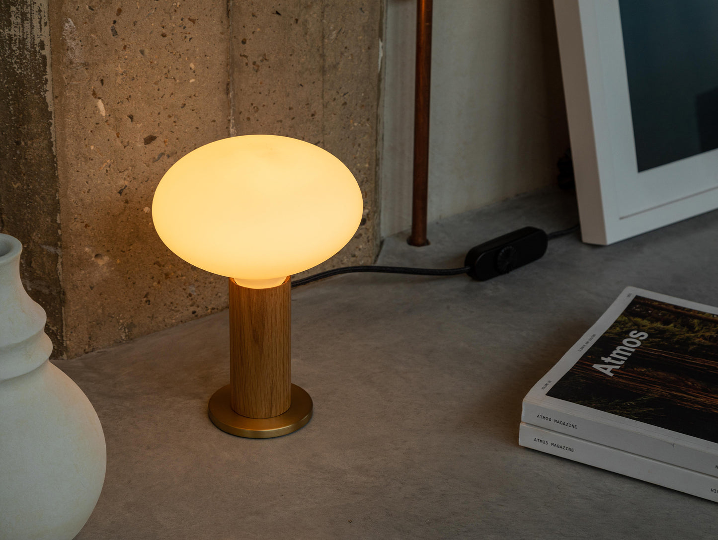 Oak Knuckle Table Lamp
