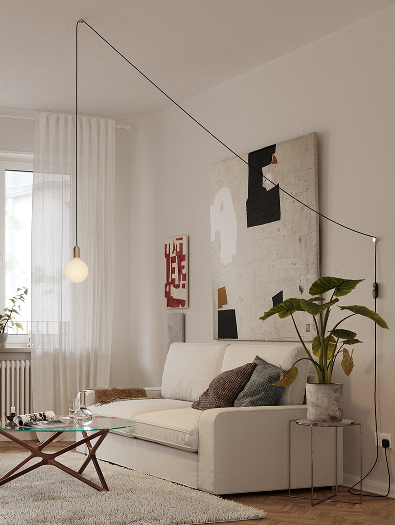 Brass Plug-in Pendant