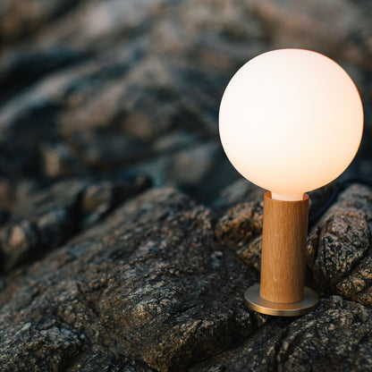 Oak Knuckle Table Lamp