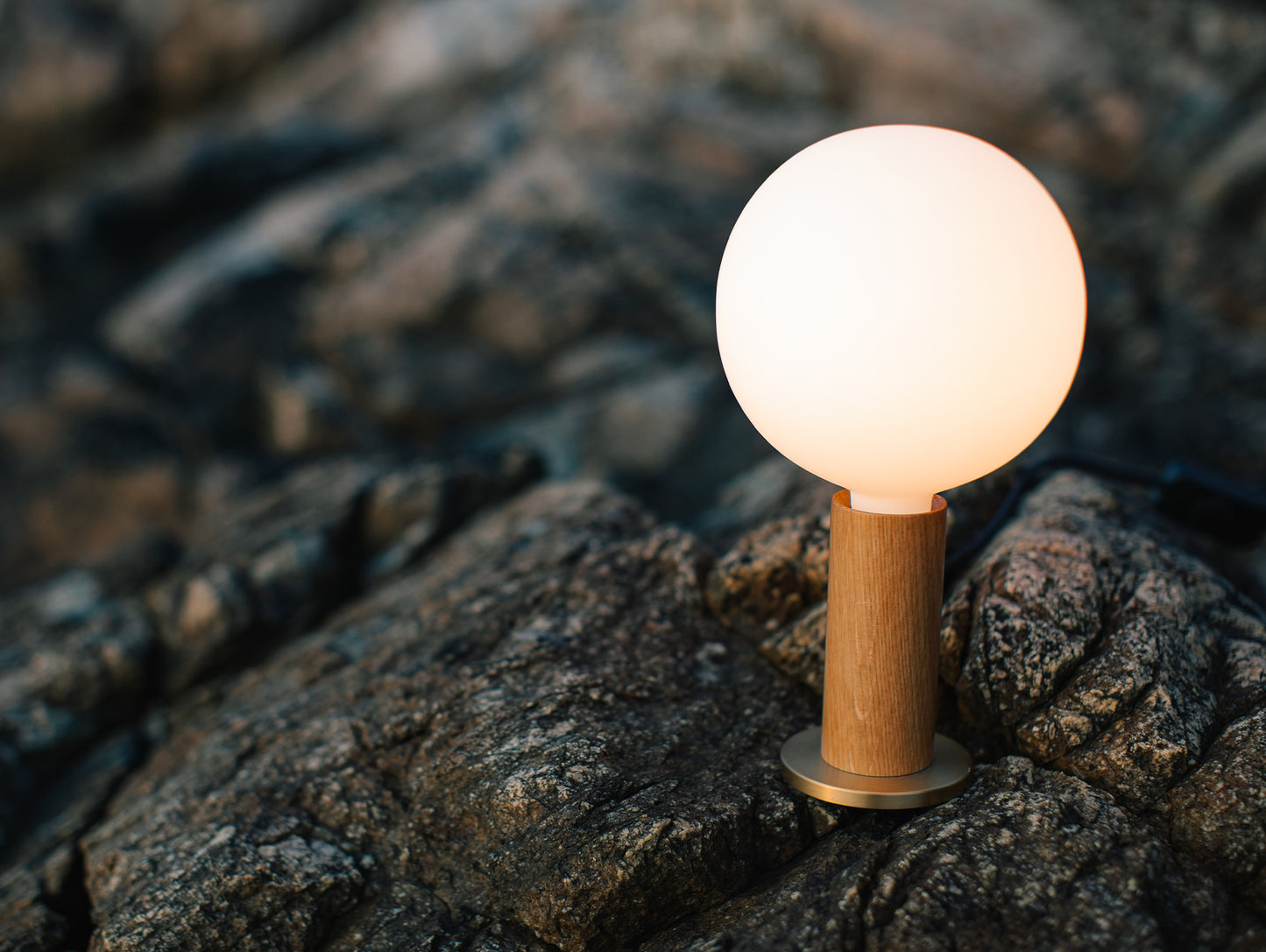 Oak Knuckle Table Lamp