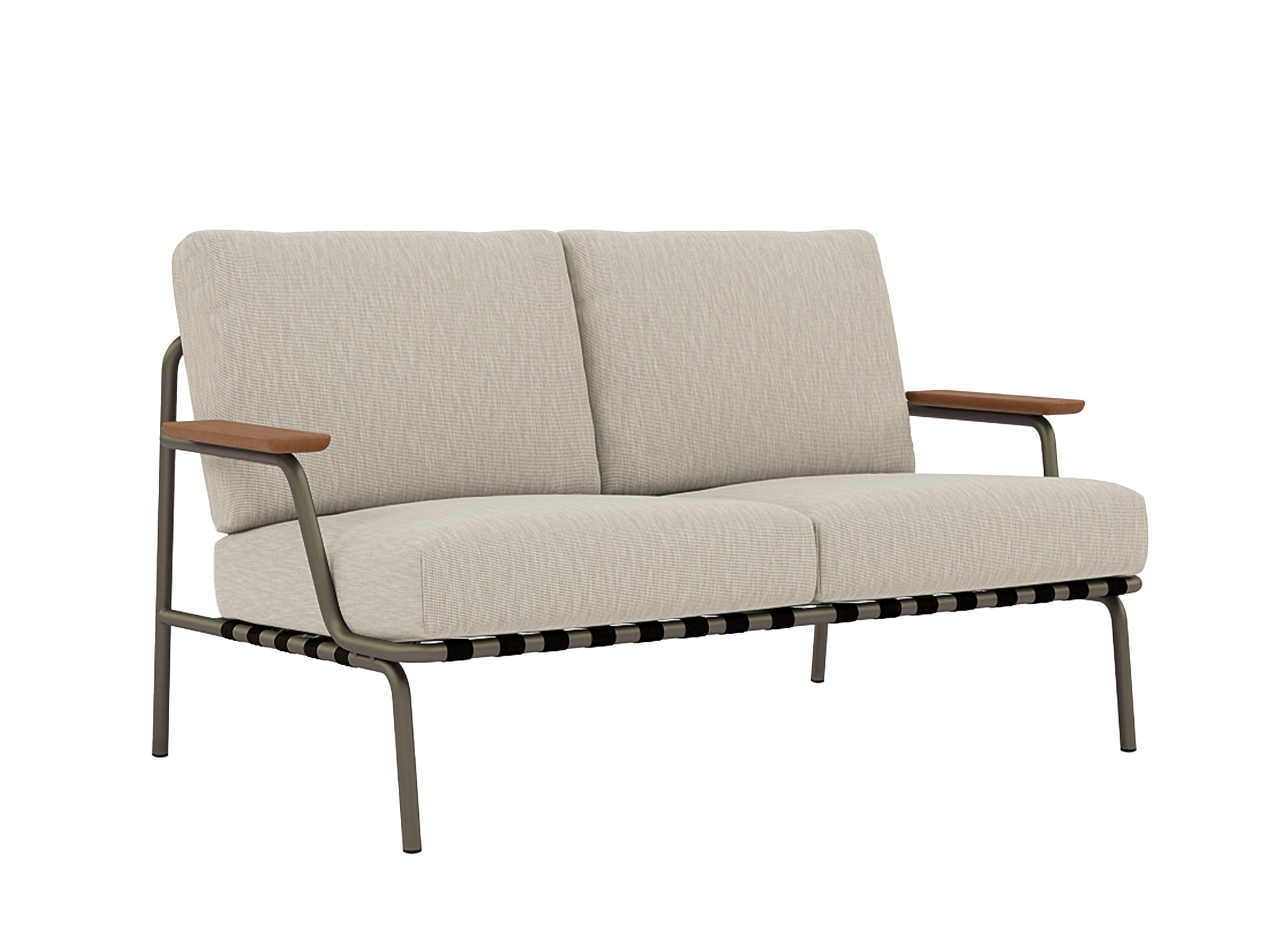 Settle 2-Seater Sofa by Muuto / Taupe Frame / Ribbed Weave 03