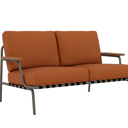 Settle 2-Seater Sofa by Muuto / Taupe Frame / Ribbed Weave 09