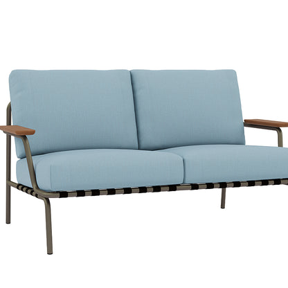 Settle 2-Seater Sofa by Muuto / Taupe Frame / Ribbed Weave 17