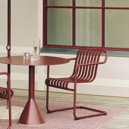 Palissade Cantilever Dining Armchair / Iron Red