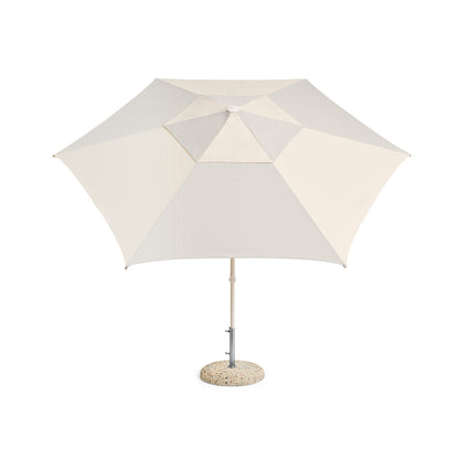 Terrazza Parasol by HAY - Hexagon / Off White and Grey