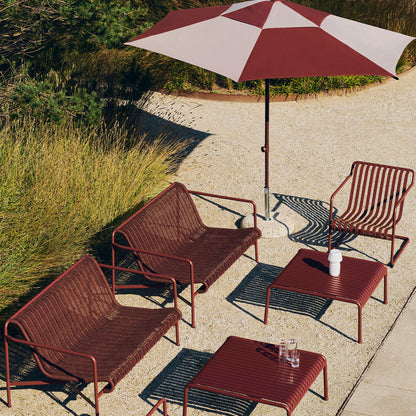 Terrazza Parasol by HAY - Hexagon / Off White and Burgundy