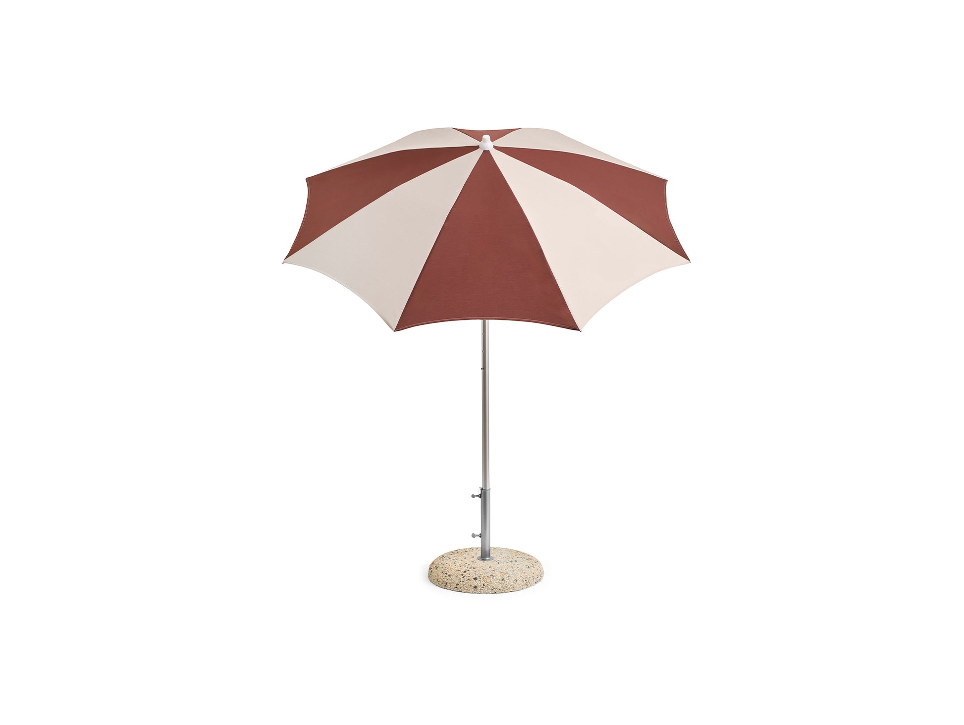 Terrazza Parasol by HAY - Octagon / Off White and Burgundy