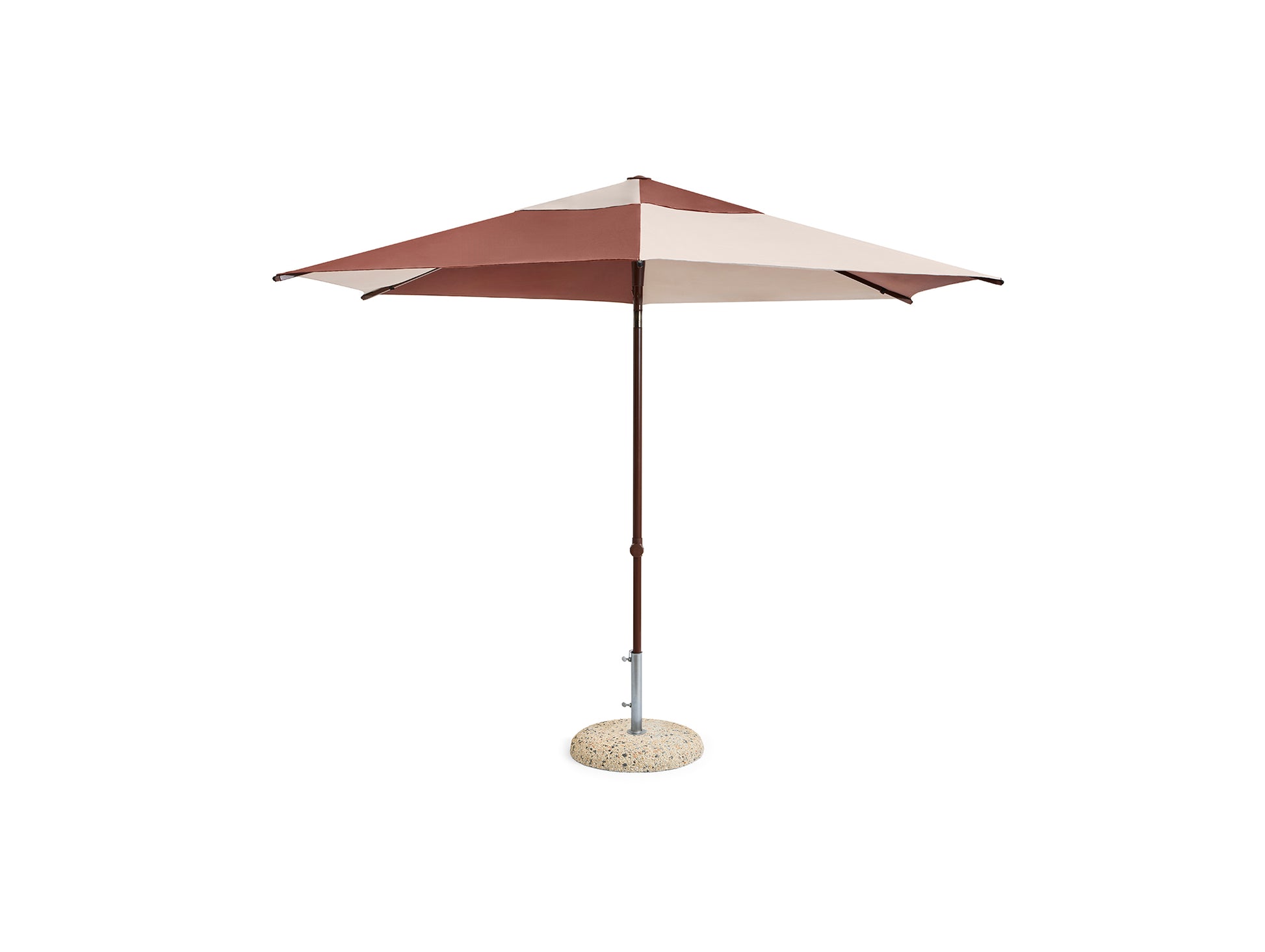 Terrazza Parasol by HAY - Hexagon / Off White and Burgundy