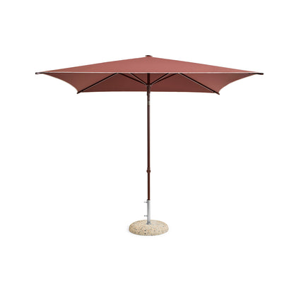 Terrazza Parasol by HAY - Square / Off White and Burgundy