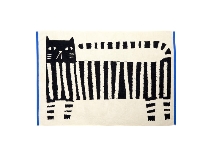 Lazy Cat Bath Sheet by Donna Wilson